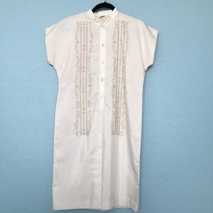 Vintage embroidered sheath dress